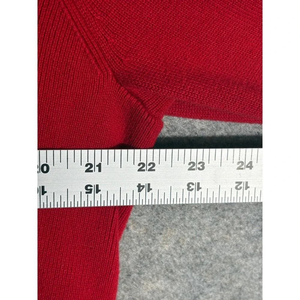Tommy‎ Hilfiger Mens Red 1/4 Zip Pullover Sweater L/G